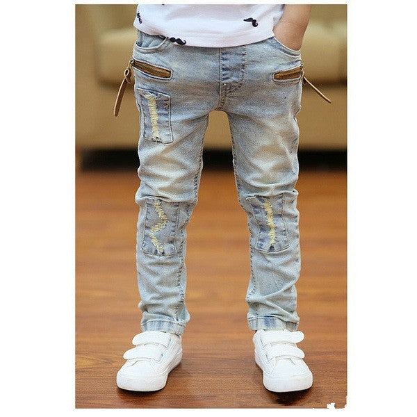 Boys' Light Blue Slim Jeans