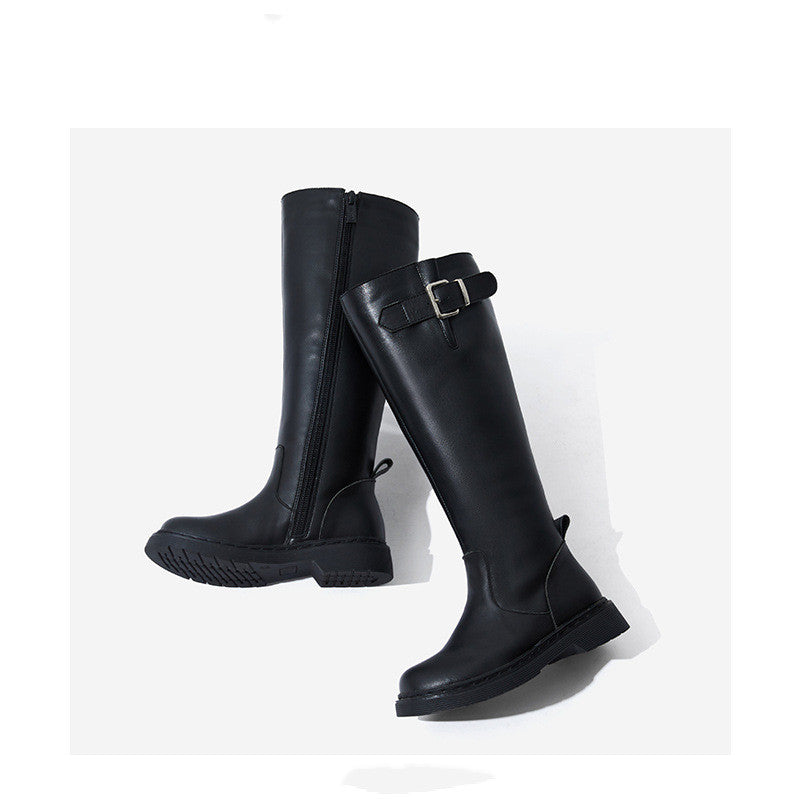 Snuffy 2020 Autumn Winter Girls' Leather Martin Boots