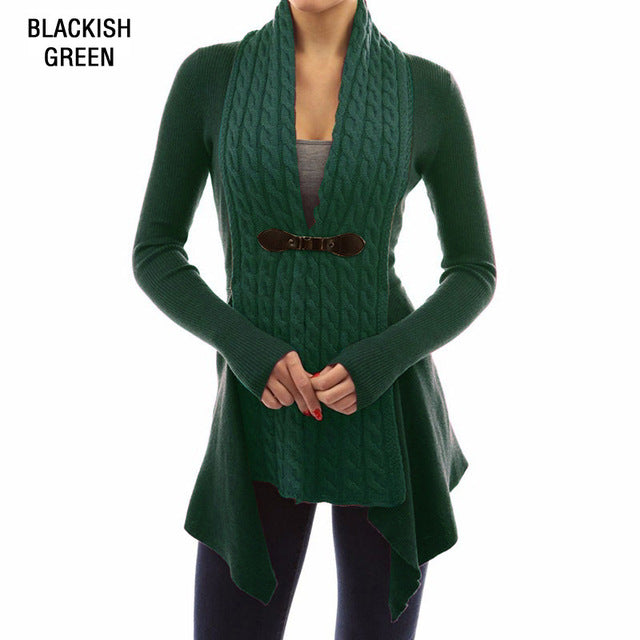 Belted Sweater Coat