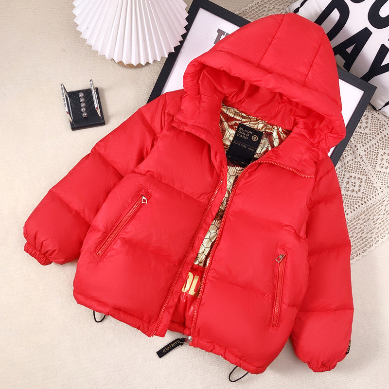 Kids' Black & Gold Puffer