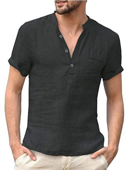Linen Half-Sleeve Shirt