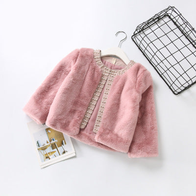 Girls' Faux Fur Coat