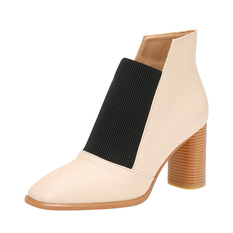 Two-Tone Martin Ankle Boots