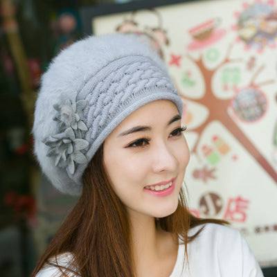 Fluffy Knit Beret