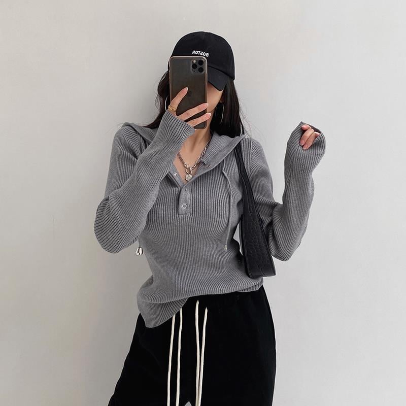Slim Hooded Pullover