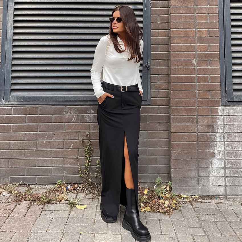 Retro High-Waist Skirt