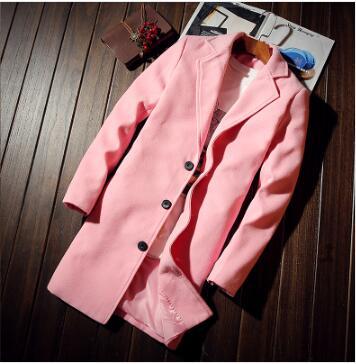 Slim Mid-Length Wool Coat