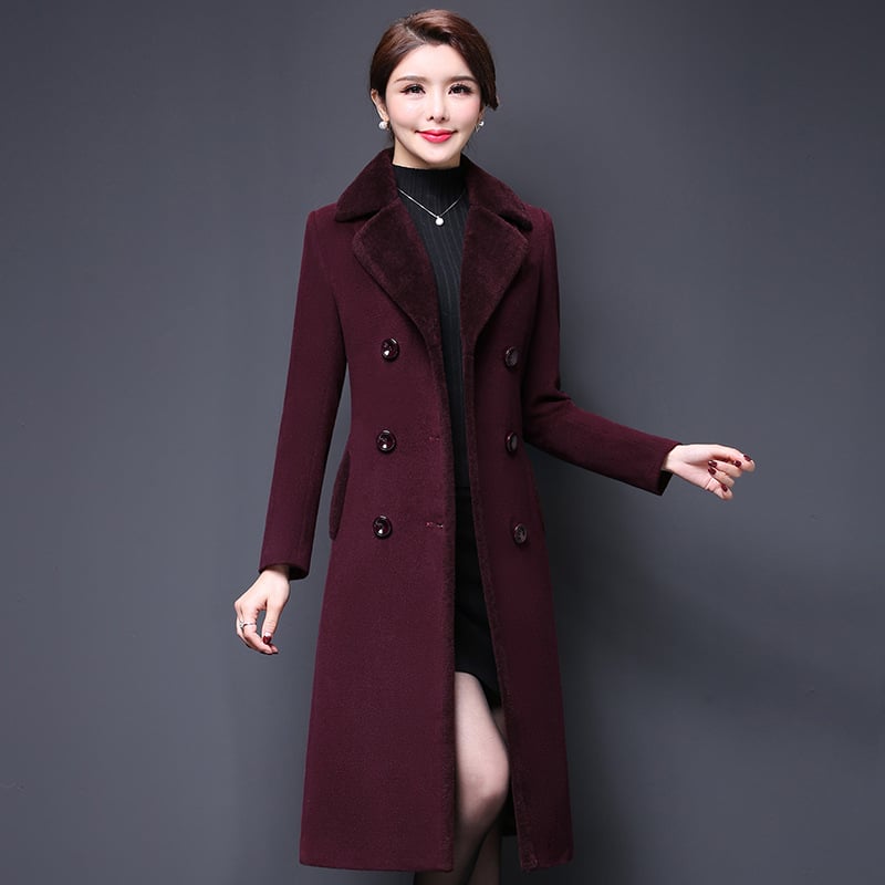Long Tailored Wool Coat