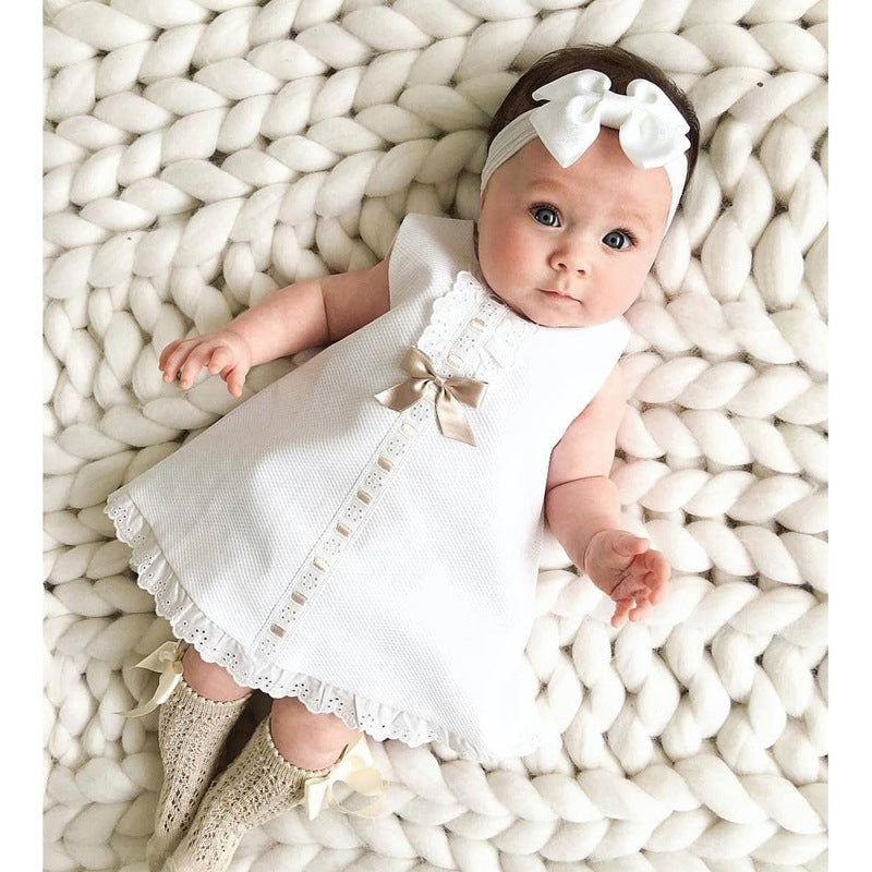 Girls' Bow Dress Set
