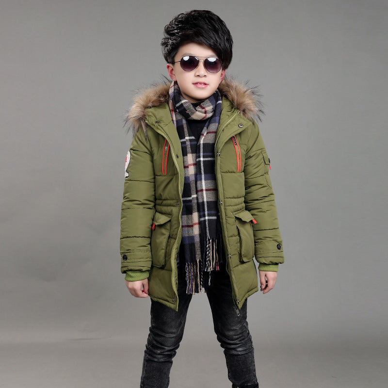 Kids' Hooded Padded Coat