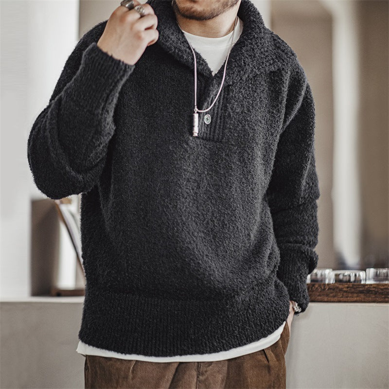 Thermal Lapel Sweater