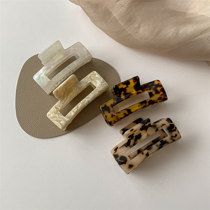 Marble Acetate Hair Claw
