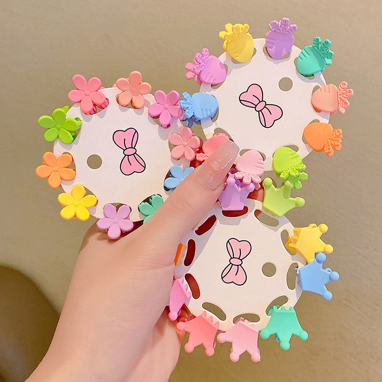 Girls' Candy Color Hair Clip Set