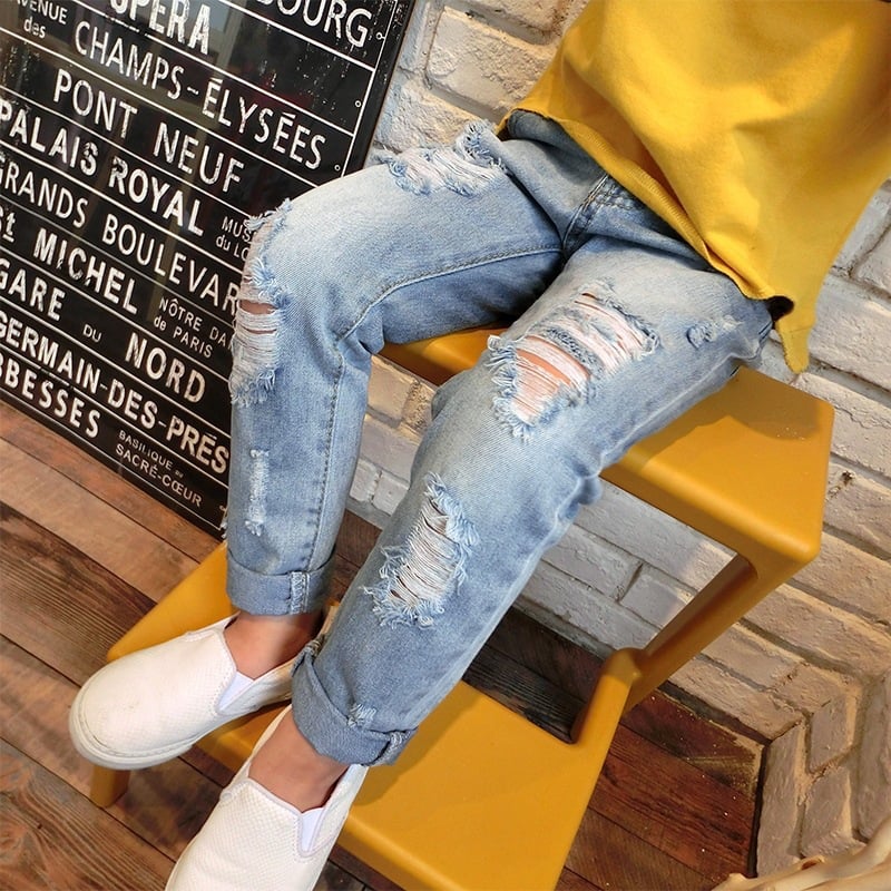 Boys' Ripped Pants