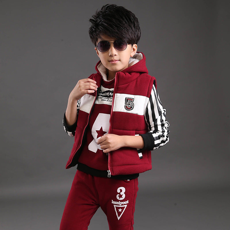 Boys' 3-Piece Fleece Hoodie Set