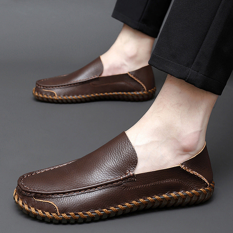 Breathable Casual Leather Driving Loafers for Men