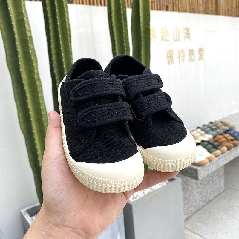 Kids' Canvas Strap Sneakers