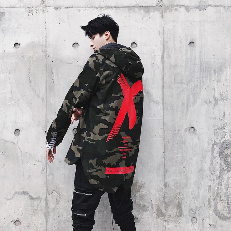 Camo Hooded Coat