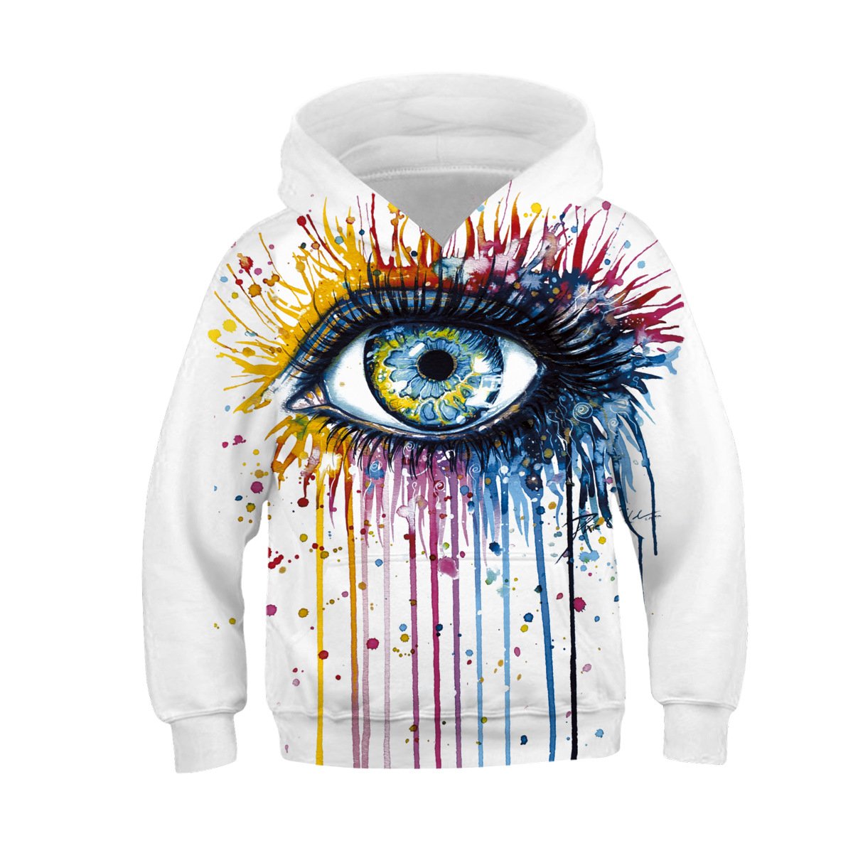 Kids' Printed Hooded Sweater