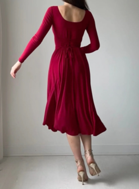 Elegant Long Sleeve Dress
