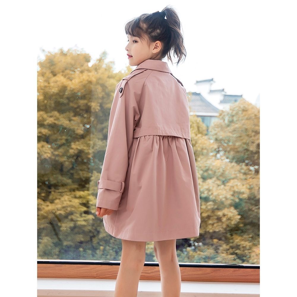 Girls' Long Trench Coat