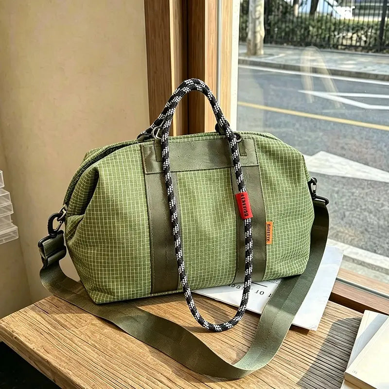 Grid Pattern Tote