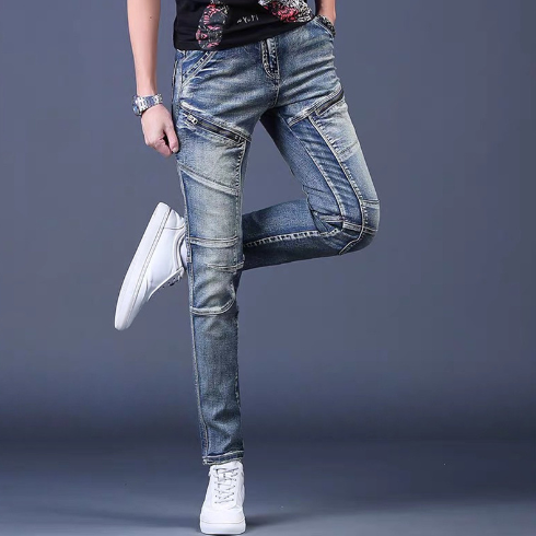 Slim Stitched Jeans