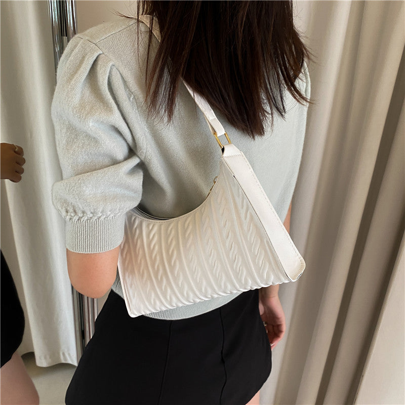 Solid Tote Shoulder Bag