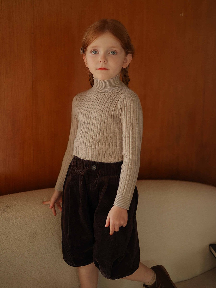 Girls' Mock Neck Sweater