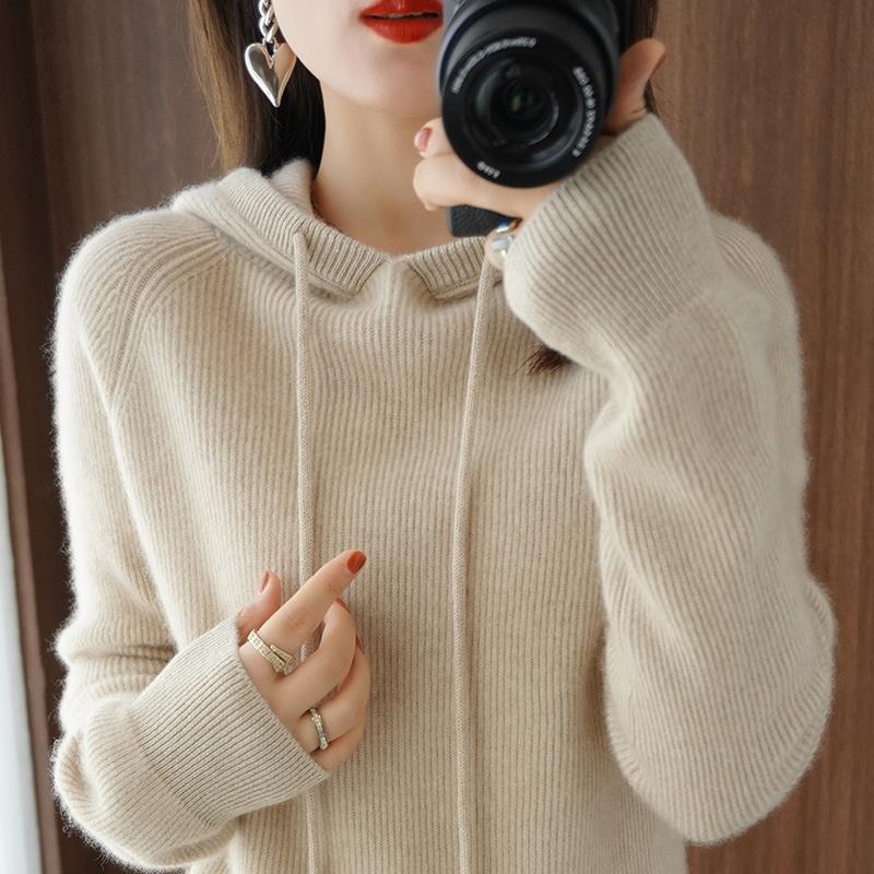Hooded Knit Pullover
