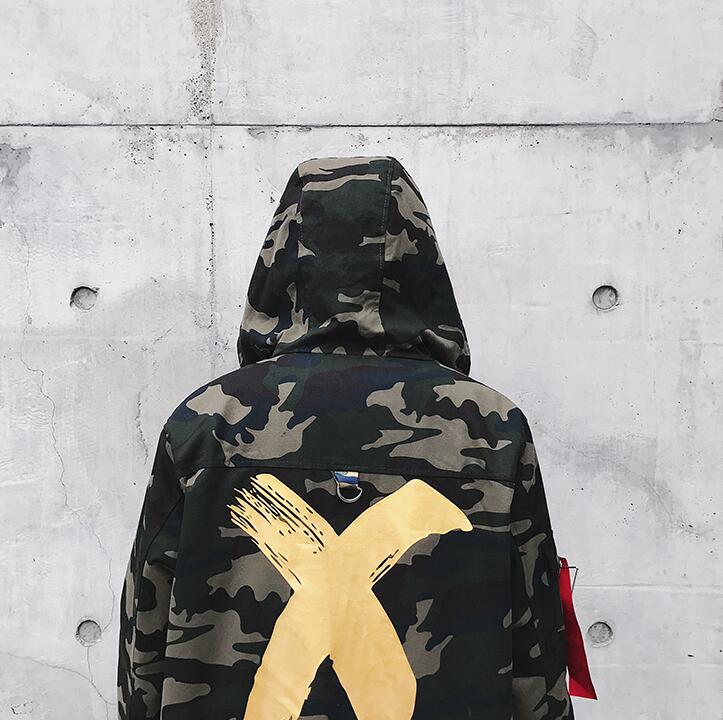 Camo Hooded Coat