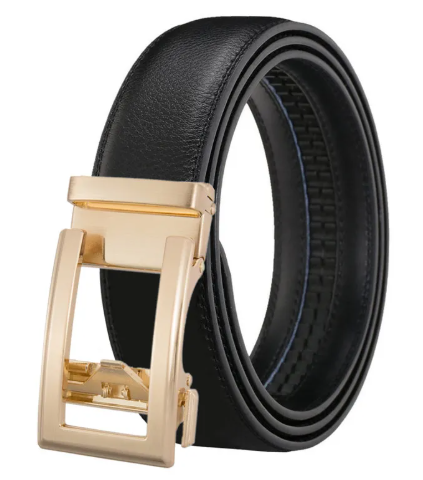 Men's Automatic Buckle Leather Belt