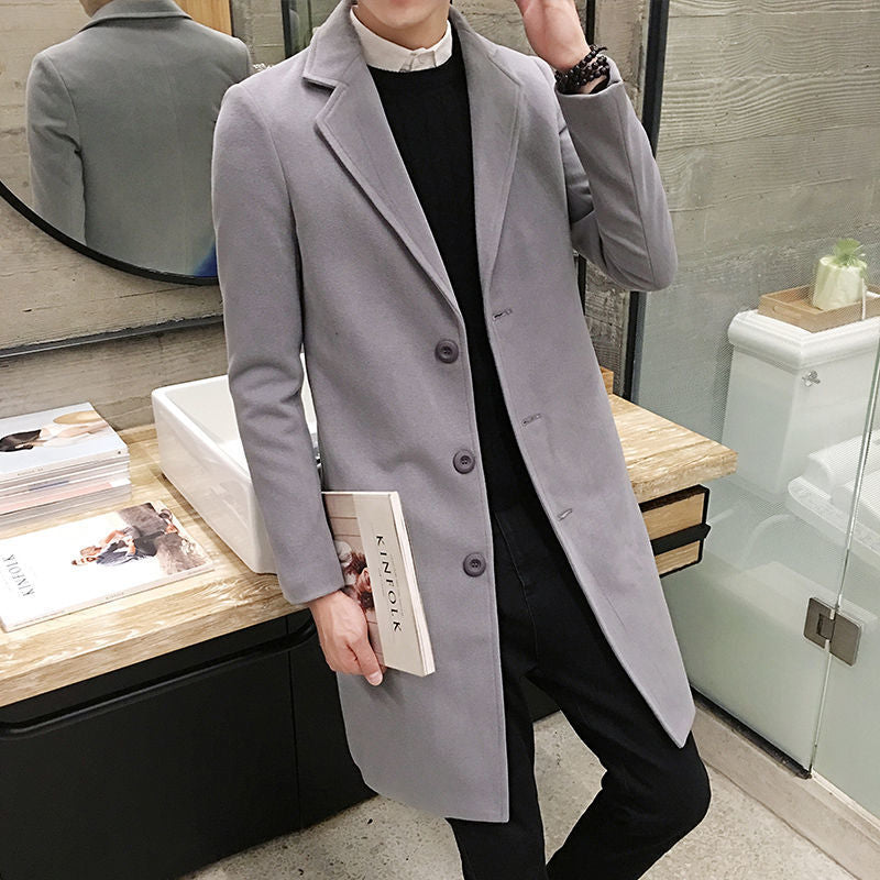 Slim Wool Trench Coat