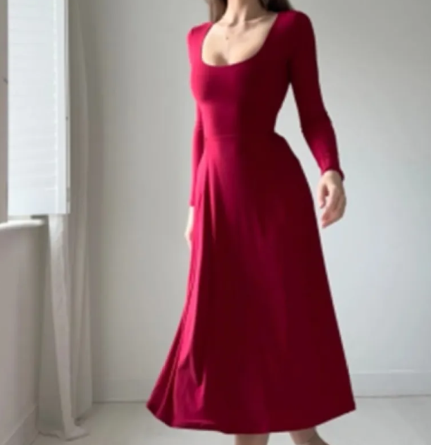 Elegant Long Sleeve Dress