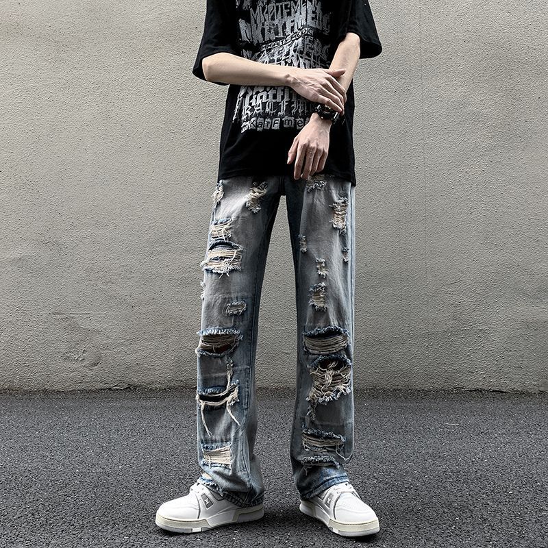 Distressed Hole Jeans