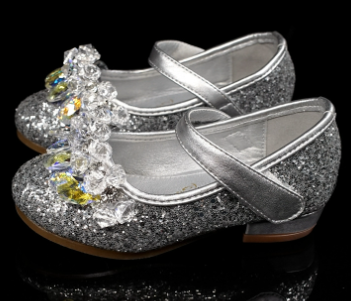 Rhinestone Princess Shoes for Girls