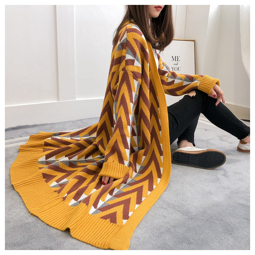 Geometric Cardigan
