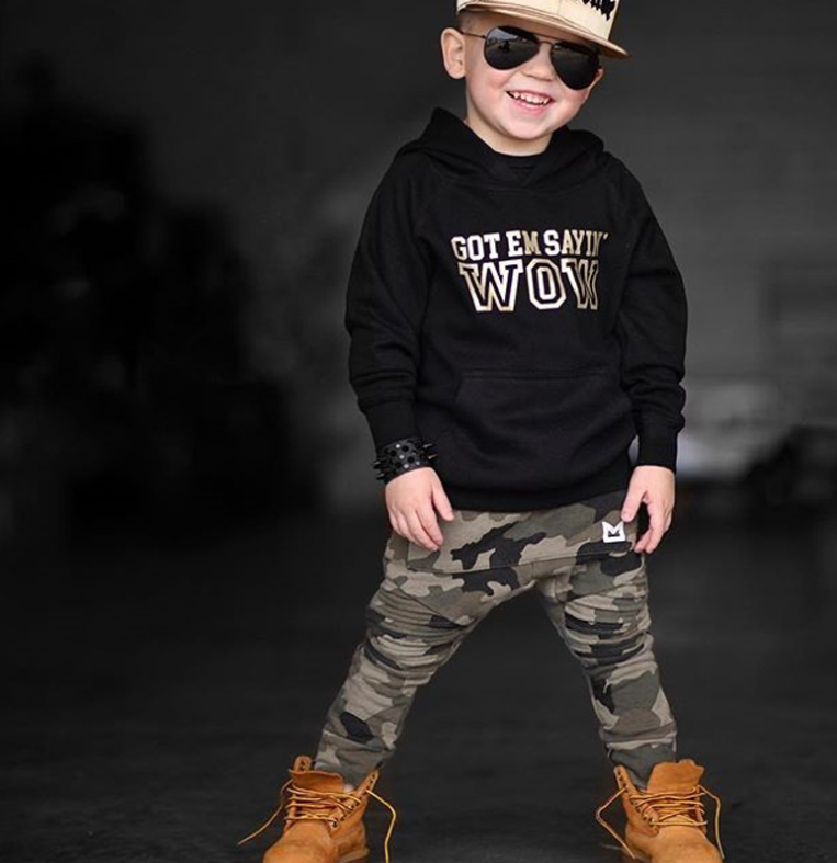 Kids' Camo Hoodie Set