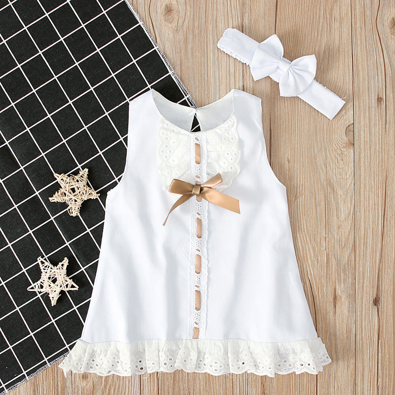 Girls' Bow Dress Set