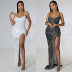 Rhinestone Strap Dress