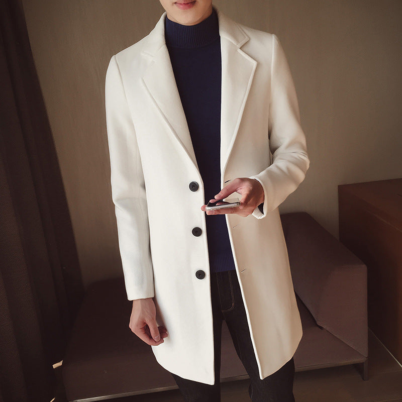 Slim Wool Trench Coat