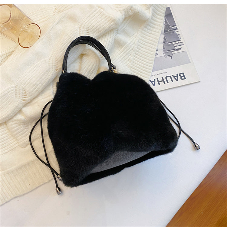 Plush Bucket Bag