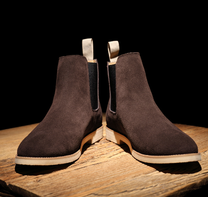 Men's Chelsea Leather Martin Boots - European Style