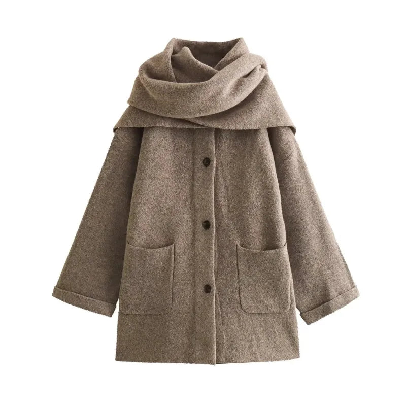 Cardigan with Scarf