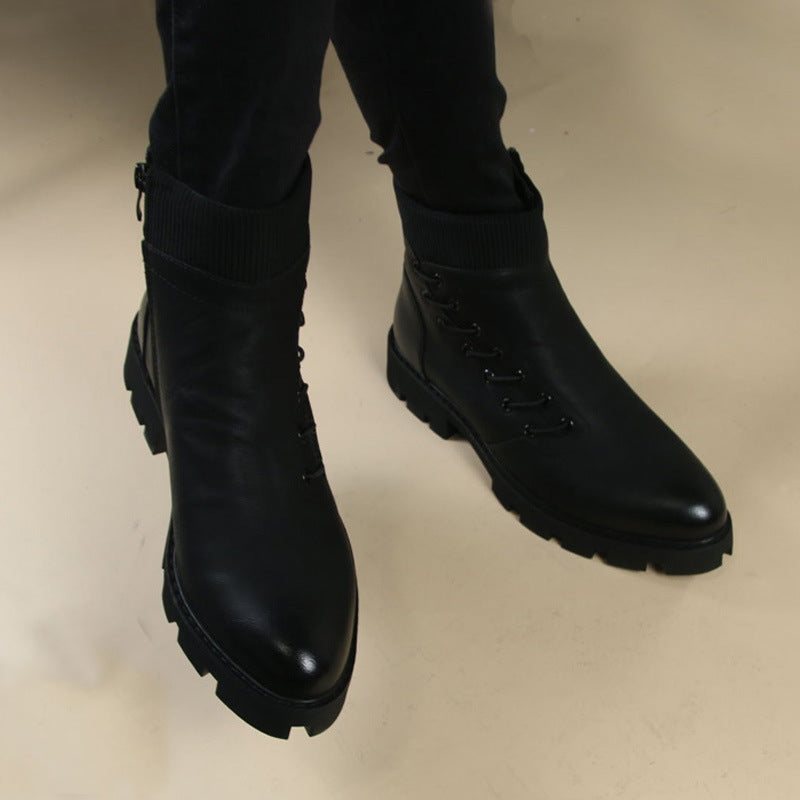 Lug Sole Biker Ankle Boots