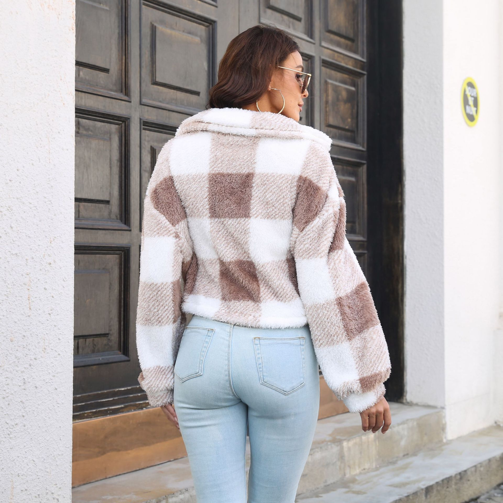 Plaid Velvet Jacket