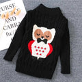 Kids' Owl Mock Neck Sweater