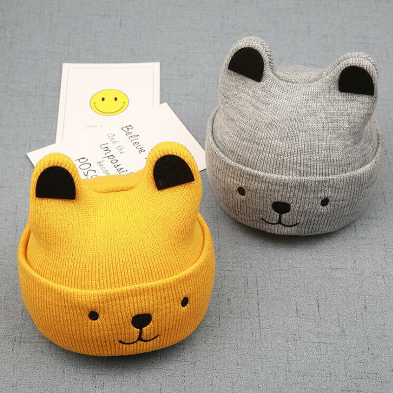 Kids' Bear Ear Knit Beanie