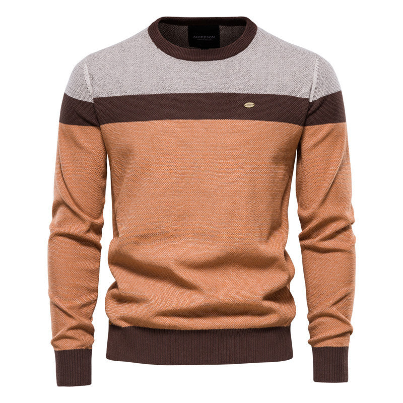 Striped Panel Sweater