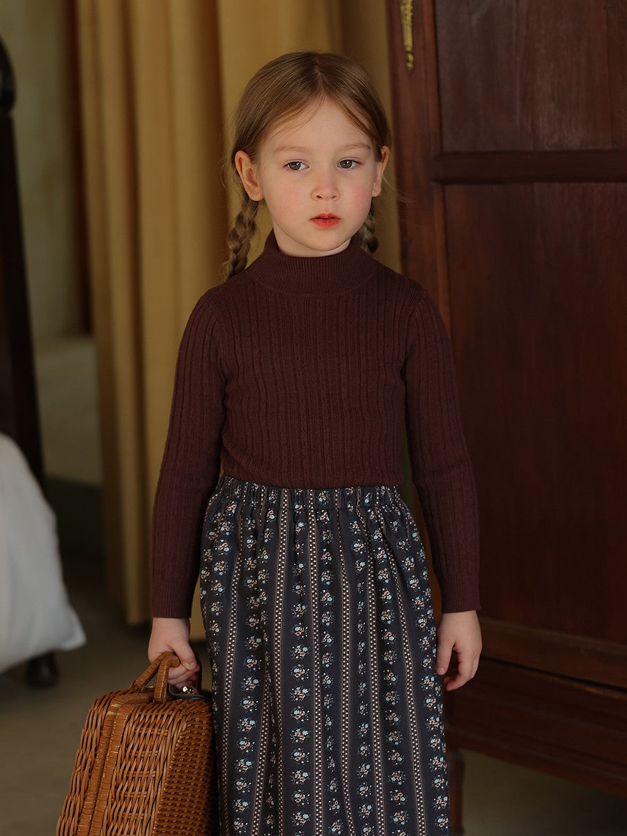 Girls' Mock Neck Sweater